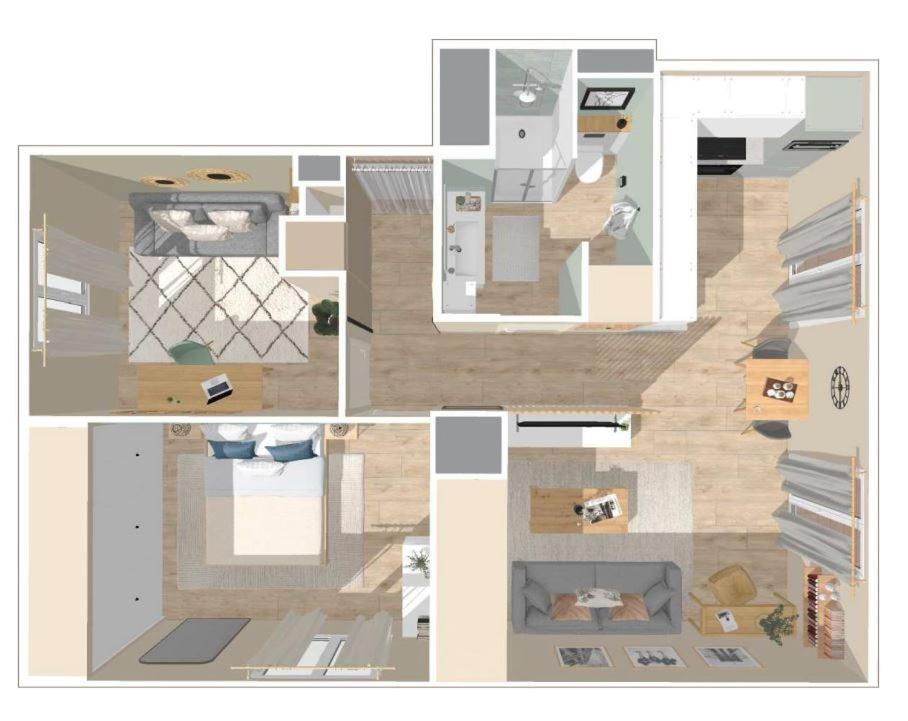 אקס-אן-פרובאנס Appartement 2 Queenbed Parking Clim Wifi מראה חיצוני תמונה